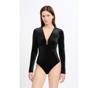 Body en velours - Perle Noire - S - Noir - Femme - Etam