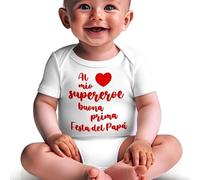 body et barboteuses pour bébé coton phrase à mon super-héros bonne première fête des pères manches courtes ou en coton chaud manches longues, Body demi-manches fête papa coton, 3-6 mois
