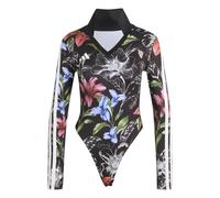 adidas Femme X Farm Rio Bodysuit Shirt, Black/Cream White/Multicolor, XL
