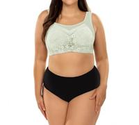 Body Gainant avec Zip Women's Lace Tank Top Top Bra with Large Breasts and Small Breasts Up Anti Sag Retraction Bra Legging Minceur Plat (Green, XXXL)
