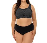 Body Gainant avec Zip Women's Lace Tank Top Top Bra with Large Breasts and Small Breasts Up Anti Sag Retraction Bra Legging Minceur Plat (Black, XXXL)