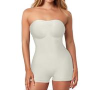 Body Gainant Femmes Dos Nu Invisible Mariage Ventre Plat Shapewear Bodysuit avec Soutien-Gorge Bodysuits Push up String Minceur légant col en U Fête