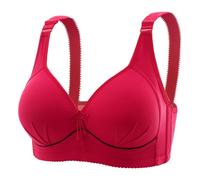 Body Gainant Plat Women's Anti Sagging Bra Bras for Senior Women Correcting Bra Breathable Bras Body Dentelle Sexy (Red, C)