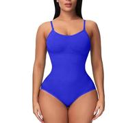 Body gainant pour femme - String sculptant - Combinaison gainante - Débardeur, bleu, XXL