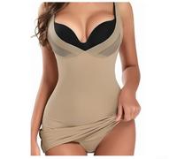 Body Gainant pour femme Tummy Control Support Poitrine Body Gainant | Contrôle pour efficace, soutien poitrine latéral, tissu élastique modéré, design invisible sous vêtements(Skin XXL)