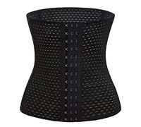 Body gainant respirant à la taille - Ceinture de sport - Corset de contrôle du ventre pour femme, Noir , XS