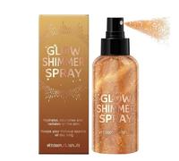 Body Glitter Spray, 100ml Moisturizing Hair and Body Shimmer Mist, Long Lasting Glitters Sprays for Girls, Nightclub, Party, Music Festival, Prom, Gathering Makeup, Easy to Use