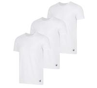 Body Glove Lot de 3 t-shirts en micro modal pour homme, maillots de corps unis et t-shirts de sport, multipack blanc, Crew, lot de 3, Taille M
