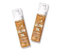 Body Glow Oil, Broad Spectrum SPF 50, Glitter Shimmer Sunscreen Body Oil Lotion, Lightweight Non-Sticky Moisturizer For Travel, Beach & Camping (2)