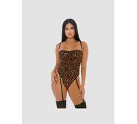 Body Jarretelles Féline Sexy Marron