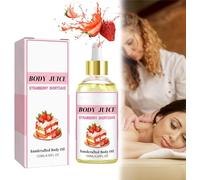 Body Juice Oil Strawberry Shortcake - Strawberry Shortcake Body Oil 120ML,Natural Strawberry Scented Handcrafted, Body Juice Oil for Women (1pc)