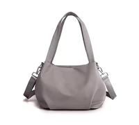 Body Light And Versatile Casual Bag, Waterproof Shoulder Crossbody Bag With Multi Pockets(Ash)