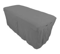 Body Linen Jupe de table de massage en microfibre - Jupe de lit pour table de massage de taille standard - Léger, super doux et résistant aux taches - Gris véritable