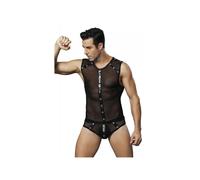 Body Maille Transparente Noir