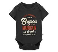 Body Manches Courtes BioBogosse et Marocain Je Gère Cadeau Original Maroc