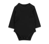 Body Manches Longues Bébé Garçon et Fille Vêtement Pièce Unique Confortable Doux Maintien Parfait Idéal Quotidien Nouveau-Né Enfant Pratique Léger Qualité Supérieure (Black, 0-3 Months)