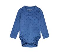Body manches longues bébé Hummel Mini AOP Bleu 2/4 mois
