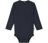 Body manches longues en laine/bambou bÃ©bÃ© Mikk-Line Bleu 2 mois