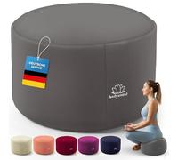 Body & Mind® Coussin de Méditation - Hauteur 19 cm, Housse Lavable