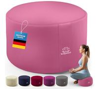 Body & Mind® Coussin de Méditation Zafu - Hauteur 19 cm, Housse Lavable