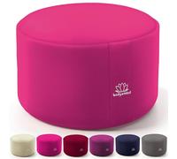 Body & Mind® Coussin de Yoga Coussin de Sol pour la méditation et Le Yoga ; Housse Lavable et Rembourrage Respirant de qualité supérieure ; Hauteur d'assise 18 cm (Rose, 29 x 19 cm)