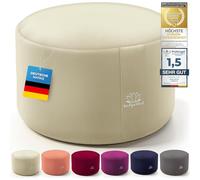 Body & Mind® Coussin de Yoga Coussin de Sol pour la méditation et Le Yoga ; Housse Lavable et Rembourrage Respirant de qualité supérieure ; Hauteur d'assise 18 cm (Beige, 29 x 19 cm)