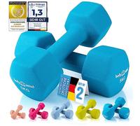 Body & Mind® Set de 2 haltères de gymnastique Dumbbells Haltères courts ; Entraînement de force efficace avec différents poids ; Fitness Workout à domicile (5 kg - Bleu Lot de 2)