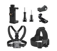 Body Mount Chesty, Adjustable Action Camera Harness, Comfortable Chest Strap Holder, Secure Phone Mount Kit for Running, Swimming, and Outdoor Adventures