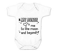 Body My Auntie Loves Me to The Moon and Beyond (18-24 mois, blanc)
