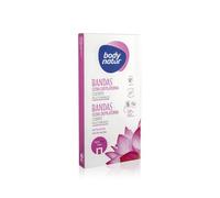 Body Natur Bandes de Cire Peaux Sensibles Bio Rose Musquée 16uts