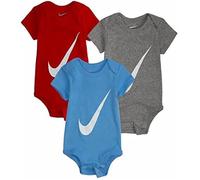 Nike Kids Swoosh Short Sleeve Body 3 Units Multicolore 0-6 Months Enfants