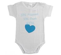 Premamy Body manches mi-longues 50% Maman et 50% Papa Rose 1 mois