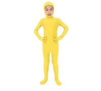 Body orange pour garçons et filles - Body d'Halloween ouvert à visage ouvert pour enfants, combinaison unie extensible pour enfants, maillot complet mignon ouvert à visage ouvert pour costume