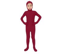 Body orange pour garçons et filles - Body d'Halloween ouvert à visage ouvert pour enfants, combinaison unie extensible pour enfants, maillot complet mignon à visage ouvert pour costume d'Halloween et