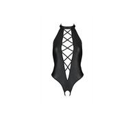 Body Ouvert Nancy Cuir Leather Collection Noir