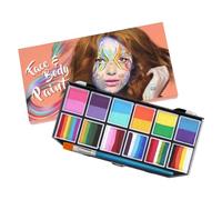 Body Paint For Skin - 12 Color Water Soluble Face Paint Makeups