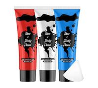 Body Paint, Liquid Halloween Face Paint Makeup Kit, Waterproof Washable Facial Makeup for Adults Kids , Long Lasting Cosplay Accessories for Parties Festivals Performances
