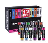 Body Paint Stick 12 Pieces Skin - Color Makeup Drawing Face Art Anti Glare