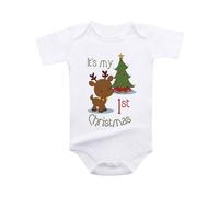 Body personnalisé bébé Garcon ete 0-12 Mois cerf Mignon Animal Dessin animé Sport Vetement Enfant Fille Loungewear Doux Pyjama Enfant Garcon Body Manche Courte Bebe Garcon (Coffee, 3-6 Mois)