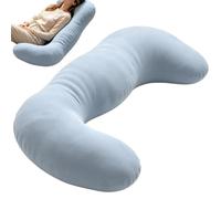 Body Pillow - Side Sleeper Leg Support, Pregnancy Sleeping Cushion, Bed | Full Length Sleeping Pillow - Comfort Aid for Side Resting | Soft Fiber Filling, Contoured Support Cushion, Bedtime Positioni