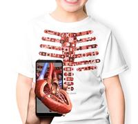 Body Planet t-Shirt éducatif réalité augmentée M Corps Humain