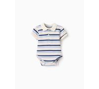 Body-polo En Coton À Rayures Blanc 1/3M(54/60)