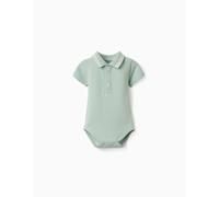 Body Polo En Coton À Rayures Vert Clair 1/3M(54/60)