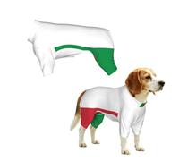 Body pour animal de compagnie imprimé drapeau italien | Combinaison intégrale pour chien avec jambes pour le contrôle du hangar. Vous pouvez télécharger votre propre design