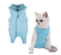 Body pour chat après castration ou stérilisation,idéal pour la récupération postopératoire,Anti-léchage,c'est une alternative au collier élisabéthain,Disponible en,guérir en toute sécurité (S,bleu)