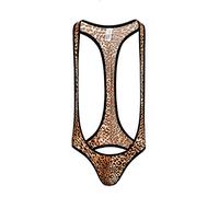 Body pour homme - Lion - String - Straps - Slip - Body sexy - Sous-vêtements pour homme, kaki, XL