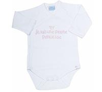 BODY pour la maternité brodé JE SUIS UNE PETITE PRINCESSE Idee cadeau naissance bébé BODY-BCRS NISSANOU