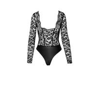 Body Psyché F296 Effet mouillé et Dentelle - 3XL - Noir, Noir, 3XL