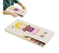 Body Puzzles for Kids, Toddler Human Body Puzzle, Wooden Educational Anatomy Learning Game for Preschoolers, Boys, Girls, Kindergarten Students, Fun Interactive Learning Tool, 30x14.8x2cm