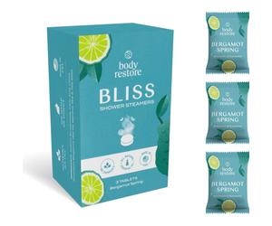 Body Restore Bliss Shower Steamers pastilles pour la douche parfums Bergamot Spring 3 pcs